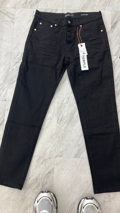 Black purple jeans