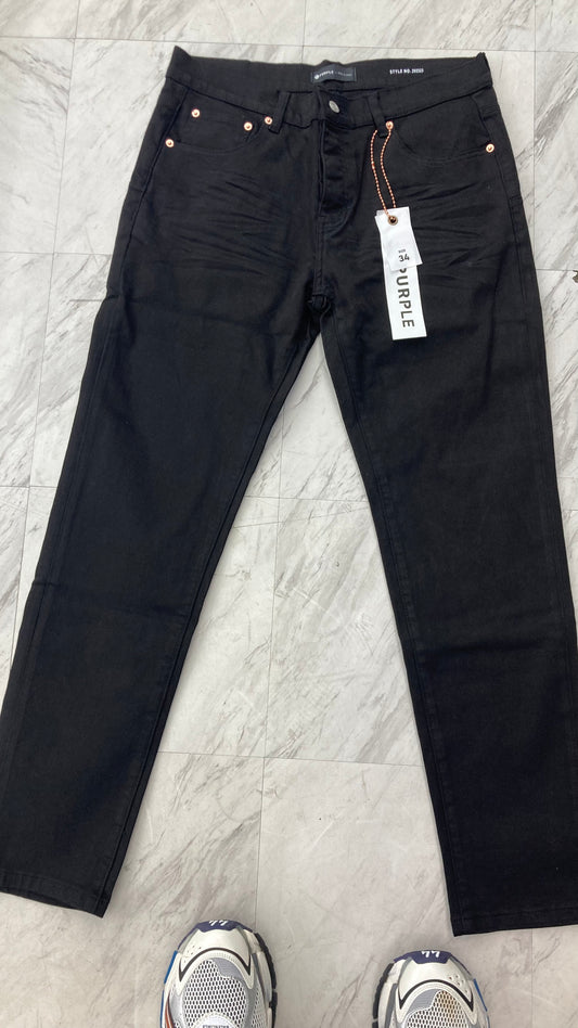 Black purple jeans